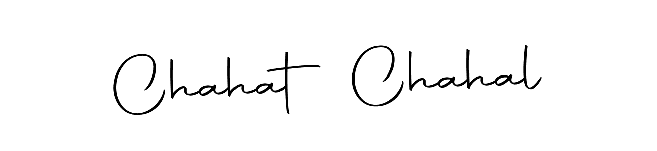 Use a signature maker to create a handwritten signature online. With this signature software, you can design (Autography-DOLnW) your own signature for name Chahat Chahal. Chahat Chahal signature style 10 images and pictures png