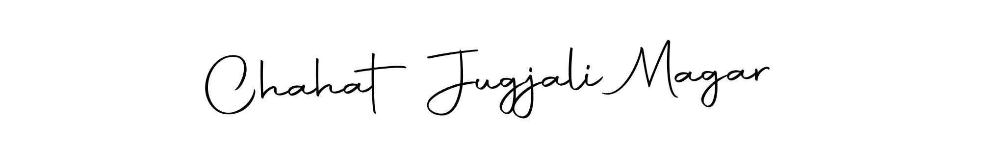 Make a beautiful signature design for name Chahat Jugjali Magar. Use this online signature maker to create a handwritten signature for free. Chahat Jugjali Magar signature style 10 images and pictures png