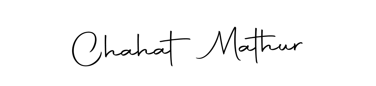 Design your own signature with our free online signature maker. With this signature software, you can create a handwritten (Autography-DOLnW) signature for name Chahat Mathur. Chahat Mathur signature style 10 images and pictures png