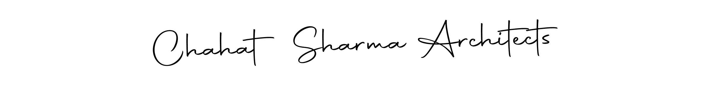 Use a signature maker to create a handwritten signature online. With this signature software, you can design (Autography-DOLnW) your own signature for name Chahat Sharma Architects. Chahat Sharma Architects signature style 10 images and pictures png