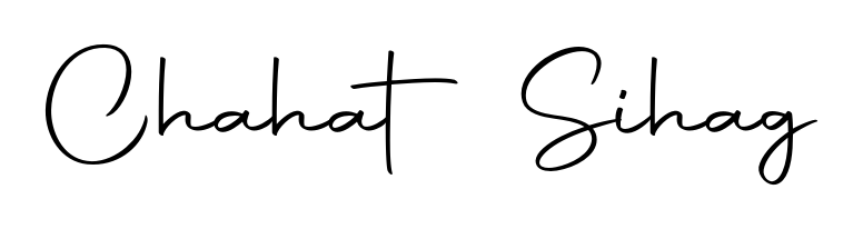 Create a personalized artistic stamp with Chahat Sihag in Autography-DOLnW font. Perfect for visual artists, designers, and influencers. Chahat Sihag signature style 10 images and pictures png