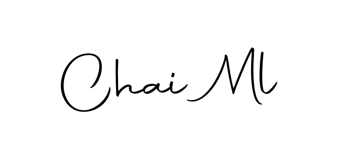 How to make Chai Ml name signature. Use Autography-DOLnW style for creating short signs online. This is the latest handwritten sign. Chai Ml signature style 10 images and pictures png