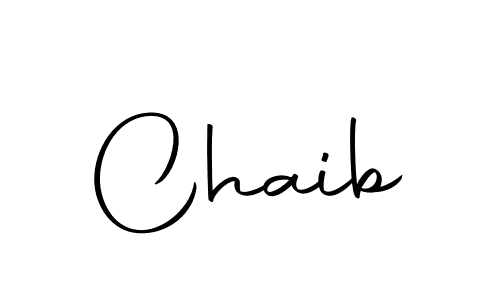 Make a beautiful signature design for name Chaib. With this signature (Autography-DOLnW) style, you can create a handwritten signature for free. Chaib signature style 10 images and pictures png