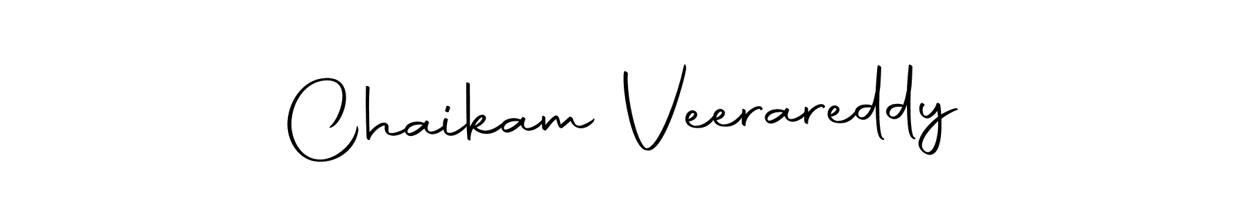 Design your own signature with our free online signature maker. With this signature software, you can create a handwritten (Autography-DOLnW) signature for name Chaikam Veerareddy. Chaikam Veerareddy signature style 10 images and pictures png