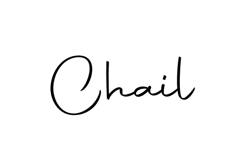 Create a beautiful signature design for name Chail. With this signature (Autography-DOLnW) fonts, you can make a handwritten signature for free. Chail signature style 10 images and pictures png