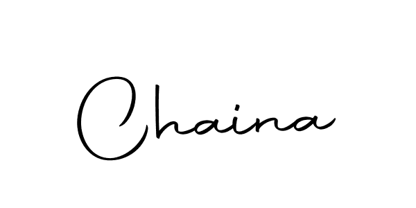 How to make Chaina signature? Autography-DOLnW is a professional autograph style. Create handwritten signature for Chaina name. Chaina signature style 10 images and pictures png