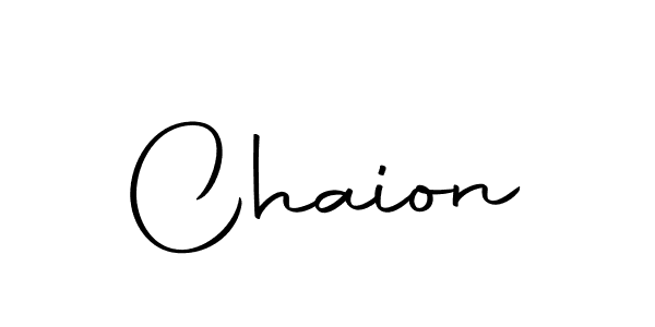 Design your own signature with our free online signature maker. With this signature software, you can create a handwritten (Autography-DOLnW) signature for name Chaion. Chaion signature style 10 images and pictures png