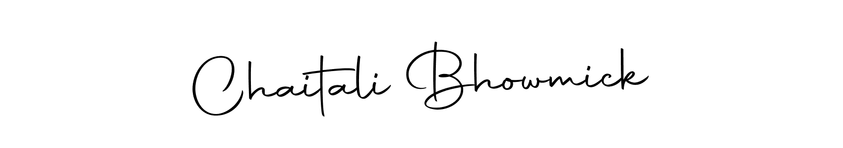 Design your own signature with our free online signature maker. With this signature software, you can create a handwritten (Autography-DOLnW) signature for name Chaitali Bhowmick. Chaitali Bhowmick signature style 10 images and pictures png