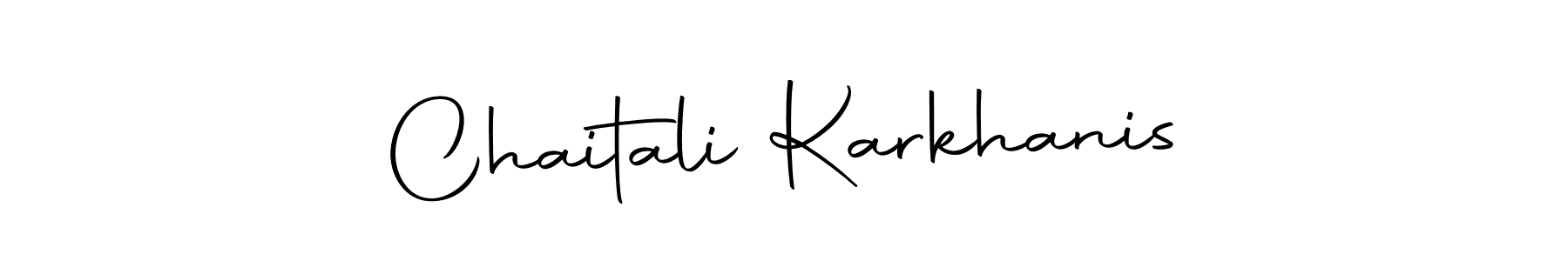 The best way (Autography-DOLnW) to make a short signature is to pick only two or three words in your name. The name Chaitali Karkhanis include a total of six letters. For converting this name. Chaitali Karkhanis signature style 10 images and pictures png