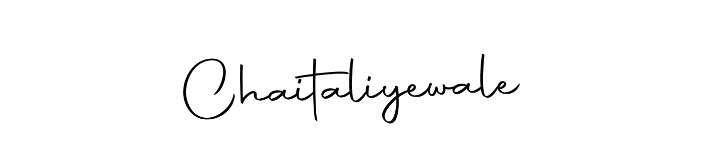 How to make Chaitaliyewale name signature. Use Autography-DOLnW style for creating short signs online. This is the latest handwritten sign. Chaitaliyewale signature style 10 images and pictures png