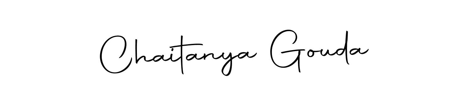 Make a beautiful signature design for name Chaitanya Gouda. Use this online signature maker to create a handwritten signature for free. Chaitanya Gouda signature style 10 images and pictures png