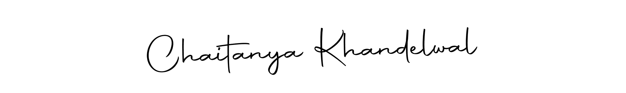 Make a beautiful signature design for name Chaitanya Khandelwal. Use this online signature maker to create a handwritten signature for free. Chaitanya Khandelwal signature style 10 images and pictures png