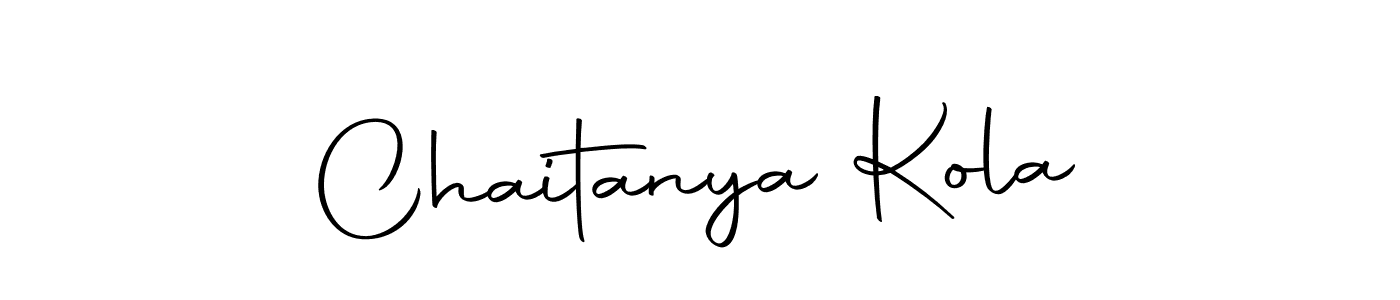 Make a beautiful signature design for name Chaitanya Kola. Use this online signature maker to create a handwritten signature for free. Chaitanya Kola signature style 10 images and pictures png