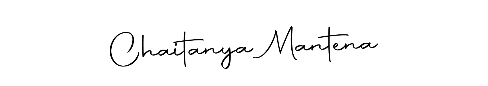 Create a beautiful signature design for name Chaitanya Mantena. With this signature (Autography-DOLnW) fonts, you can make a handwritten signature for free. Chaitanya Mantena signature style 10 images and pictures png