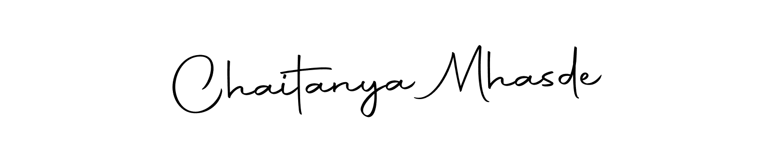 Design your own signature with our free online signature maker. With this signature software, you can create a handwritten (Autography-DOLnW) signature for name Chaitanya Mhasde. Chaitanya Mhasde signature style 10 images and pictures png