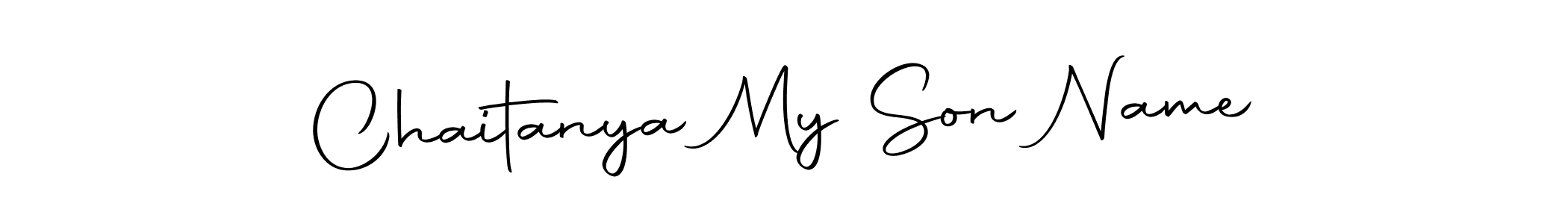 Design your own signature with our free online signature maker. With this signature software, you can create a handwritten (Autography-DOLnW) signature for name Chaitanya My Son Name. Chaitanya My Son Name signature style 10 images and pictures png