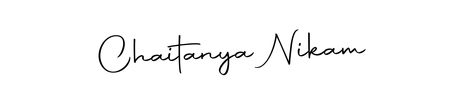 This is the best signature style for the Chaitanya Nikam name. Also you like these signature font (Autography-DOLnW). Mix name signature. Chaitanya Nikam signature style 10 images and pictures png
