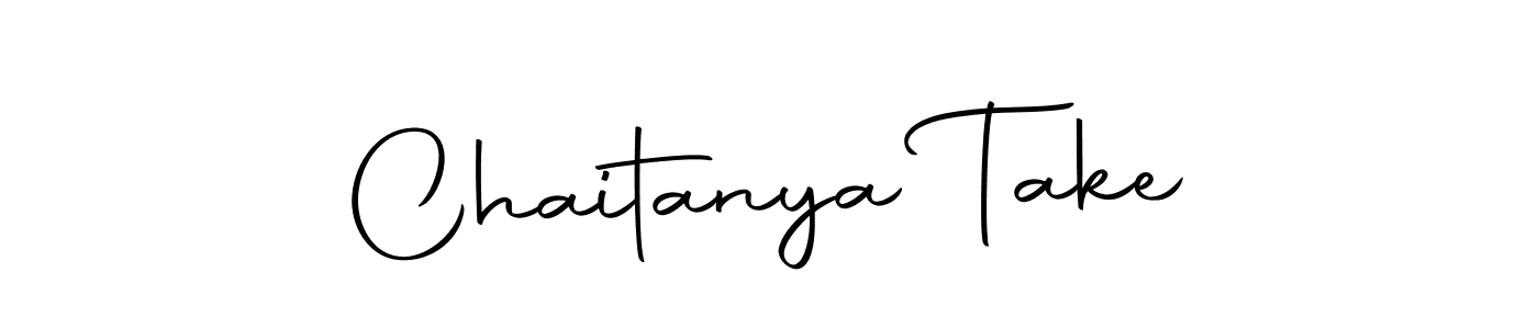 How to make Chaitanya Take name signature. Use Autography-DOLnW style for creating short signs online. This is the latest handwritten sign. Chaitanya Take signature style 10 images and pictures png