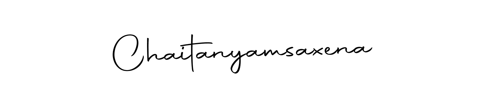 Create a beautiful signature design for name Chaitanyamsaxena. With this signature (Autography-DOLnW) fonts, you can make a handwritten signature for free. Chaitanyamsaxena signature style 10 images and pictures png