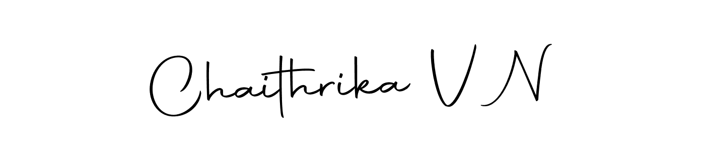 Design your own signature with our free online signature maker. With this signature software, you can create a handwritten (Autography-DOLnW) signature for name Chaithrika V N. Chaithrika V N signature style 10 images and pictures png