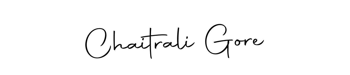 How to make Chaitrali Gore name signature. Use Autography-DOLnW style for creating short signs online. This is the latest handwritten sign. Chaitrali Gore signature style 10 images and pictures png
