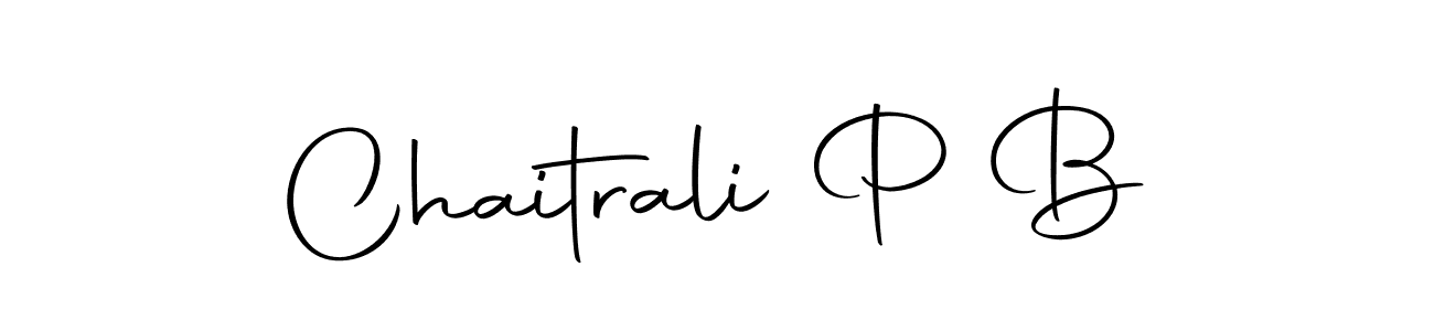 Create a beautiful signature design for name Chaitrali P B. With this signature (Autography-DOLnW) fonts, you can make a handwritten signature for free. Chaitrali P B signature style 10 images and pictures png