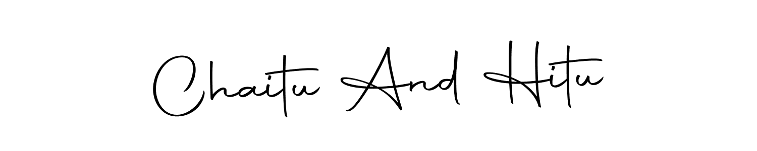 How to make Chaitu And Hitu signature? Autography-DOLnW is a professional autograph style. Create handwritten signature for Chaitu And Hitu name. Chaitu And Hitu signature style 10 images and pictures png