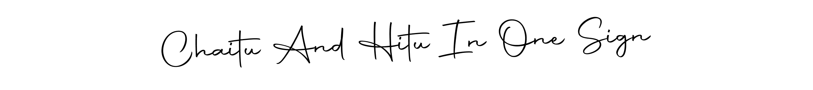 Chaitu And Hitu In One Sign stylish signature style. Best Handwritten Sign (Autography-DOLnW) for my name. Handwritten Signature Collection Ideas for my name Chaitu And Hitu In One Sign. Chaitu And Hitu In One Sign signature style 10 images and pictures png
