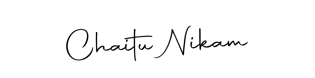 Similarly Autography-DOLnW is the best handwritten signature design. Signature creator online .You can use it as an online autograph creator for name Chaitu Nikam. Chaitu Nikam signature style 10 images and pictures png