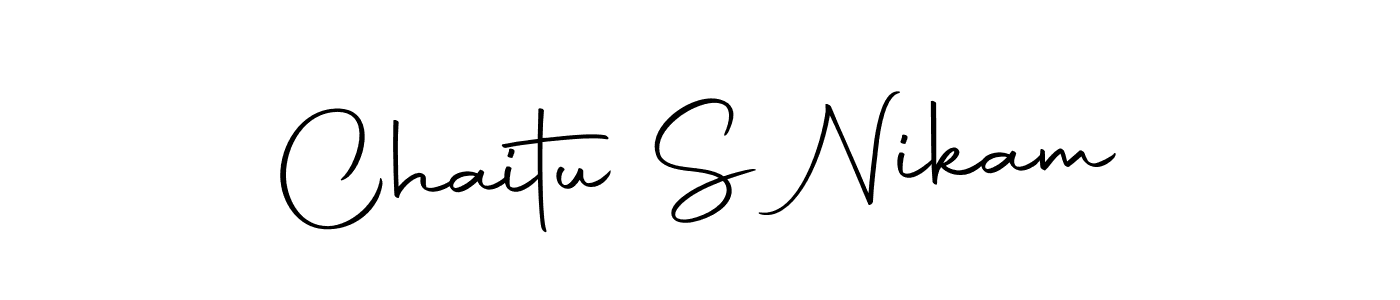 Also we have Chaitu S Nikam name is the best signature style. Create professional handwritten signature collection using Autography-DOLnW autograph style. Chaitu S Nikam signature style 10 images and pictures png