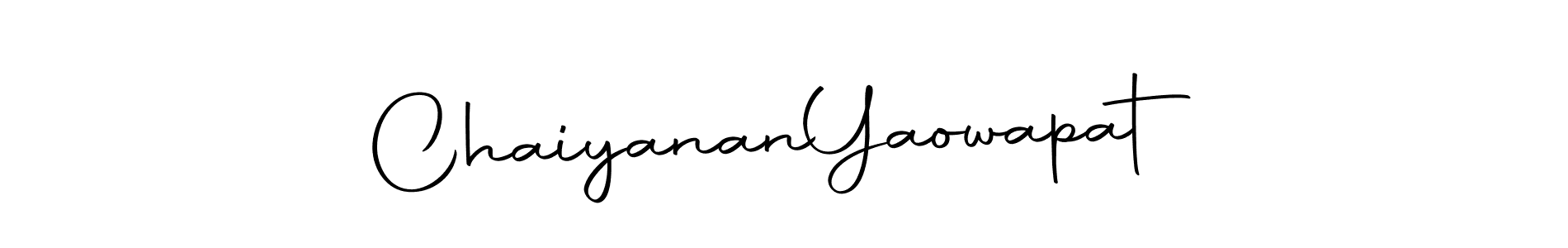 Make a beautiful signature design for name Chaiyanan  Yaowapat. With this signature (Autography-DOLnW) style, you can create a handwritten signature for free. Chaiyanan  Yaowapat signature style 10 images and pictures png