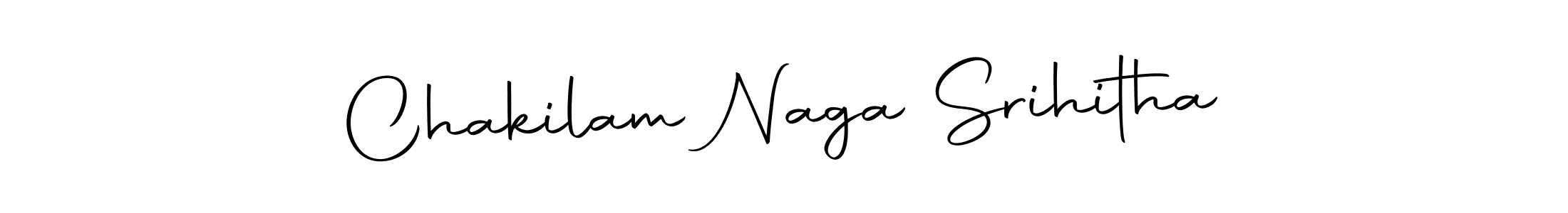 Create a beautiful signature design for name Chakilam Naga Srihitha. With this signature (Autography-DOLnW) fonts, you can make a handwritten signature for free. Chakilam Naga Srihitha signature style 10 images and pictures png
