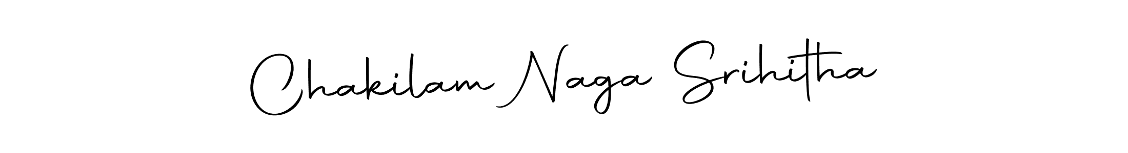 Create a beautiful signature design for name Chakilam Naga Srihitha. With this signature (Autography-DOLnW) fonts, you can make a handwritten signature for free. Chakilam Naga Srihitha signature style 10 images and pictures png