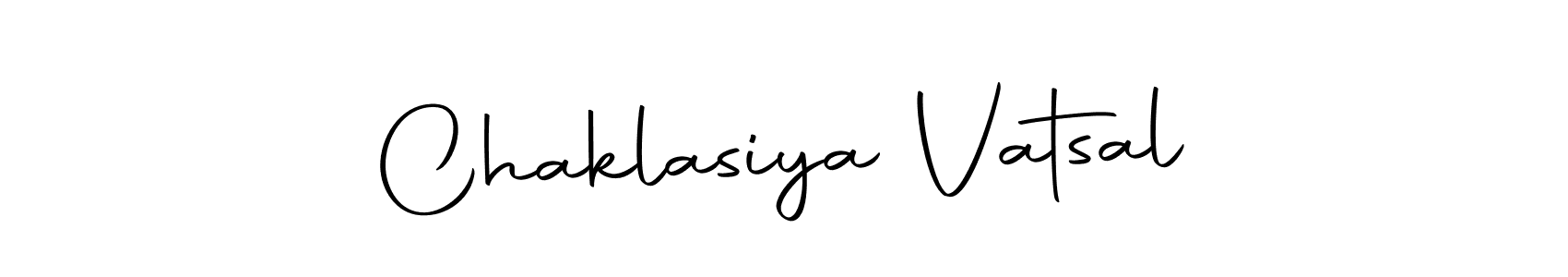 It looks lik you need a new signature style for name Chaklasiya Vatsal. Design unique handwritten (Autography-DOLnW) signature with our free signature maker in just a few clicks. Chaklasiya Vatsal signature style 10 images and pictures png