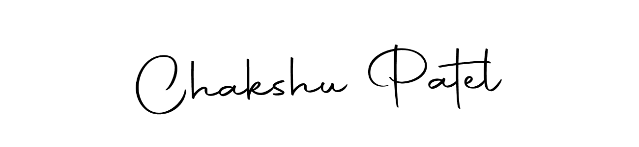 Make a beautiful signature design for name Chakshu Patel. With this signature (Autography-DOLnW) style, you can create a handwritten signature for free. Chakshu Patel signature style 10 images and pictures png