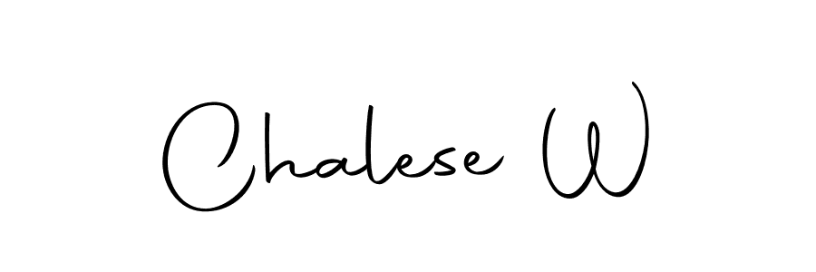 Chalese W stylish signature style. Best Handwritten Sign (Autography-DOLnW) for my name. Handwritten Signature Collection Ideas for my name Chalese W. Chalese W signature style 10 images and pictures png