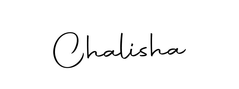 Design your own signature with our free online signature maker. With this signature software, you can create a handwritten (Autography-DOLnW) signature for name Chalisha. Chalisha signature style 10 images and pictures png