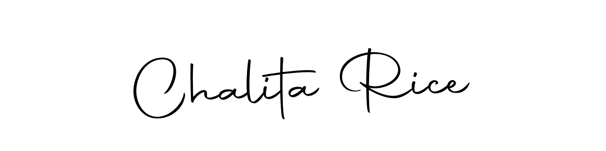 Use a signature maker to create a handwritten signature online. With this signature software, you can design (Autography-DOLnW) your own signature for name Chalita Rice. Chalita Rice signature style 10 images and pictures png