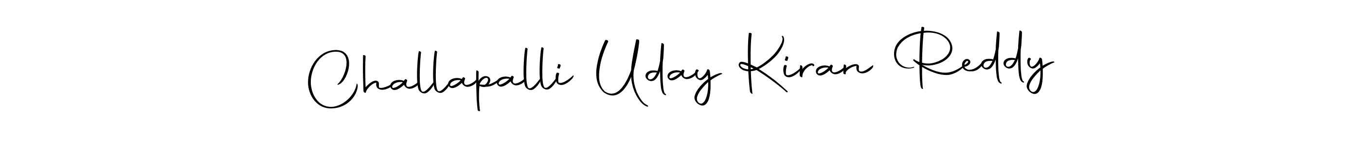 Similarly Autography-DOLnW is the best handwritten signature design. Signature creator online .You can use it as an online autograph creator for name Challapalli Uday Kiran Reddy. Challapalli Uday Kiran Reddy signature style 10 images and pictures png