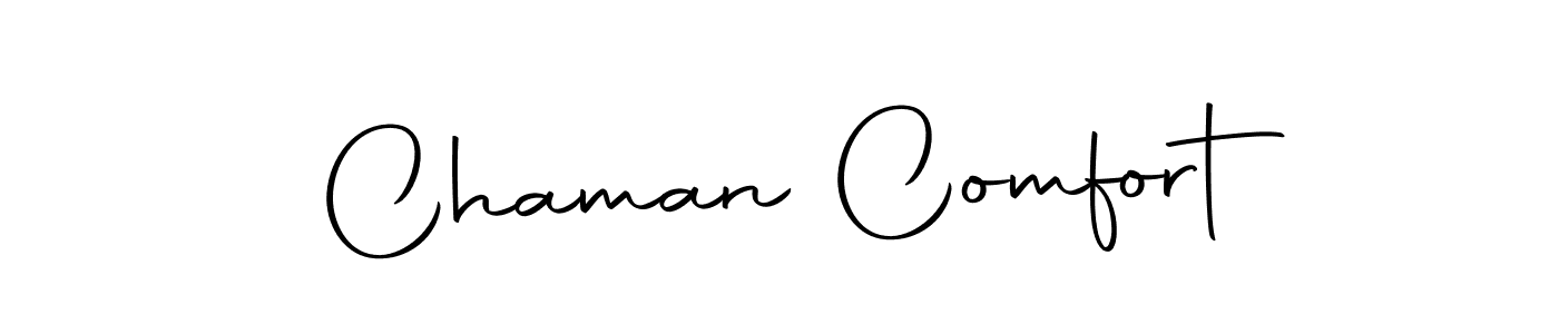 Make a beautiful signature design for name Chaman Comfort. With this signature (Autography-DOLnW) style, you can create a handwritten signature for free. Chaman Comfort signature style 10 images and pictures png