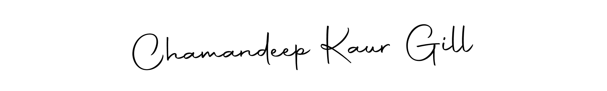 Make a beautiful signature design for name Chamandeep Kaur Gill. With this signature (Autography-DOLnW) style, you can create a handwritten signature for free. Chamandeep Kaur Gill signature style 10 images and pictures png