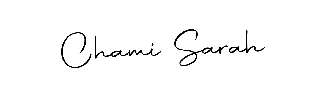 Chami Sarah stylish signature style. Best Handwritten Sign (Autography-DOLnW) for my name. Handwritten Signature Collection Ideas for my name Chami Sarah. Chami Sarah signature style 10 images and pictures png