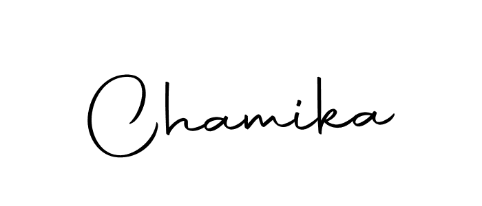 Make a beautiful signature design for name Chamika. Use this online signature maker to create a handwritten signature for free. Chamika signature style 10 images and pictures png