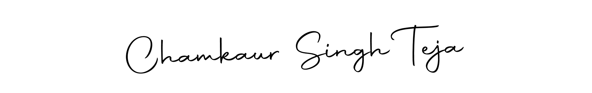 Create a beautiful signature design for name Chamkaur Singh Teja. With this signature (Autography-DOLnW) fonts, you can make a handwritten signature for free. Chamkaur Singh Teja signature style 10 images and pictures png