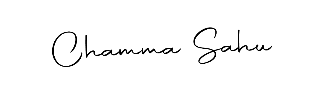 Create a beautiful signature design for name Chamma Sahu. With this signature (Autography-DOLnW) fonts, you can make a handwritten signature for free. Chamma Sahu signature style 10 images and pictures png