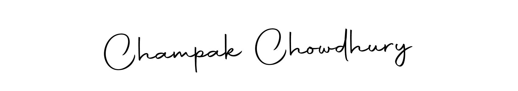 Make a beautiful signature design for name Champak Chowdhury. With this signature (Autography-DOLnW) style, you can create a handwritten signature for free. Champak Chowdhury signature style 10 images and pictures png