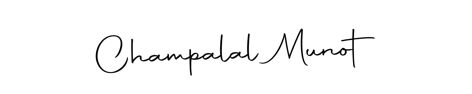 Make a beautiful signature design for name Champalal Munot. With this signature (Autography-DOLnW) style, you can create a handwritten signature for free. Champalal Munot signature style 10 images and pictures png