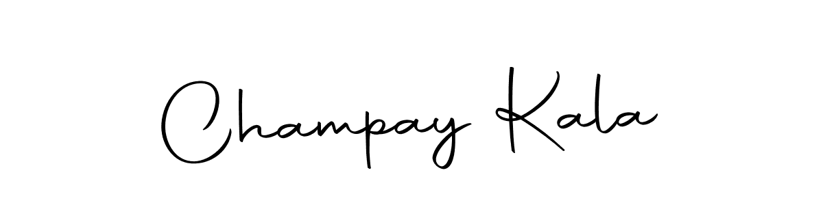 How to make Champay Kala signature? Autography-DOLnW is a professional autograph style. Create handwritten signature for Champay Kala name. Champay Kala signature style 10 images and pictures png