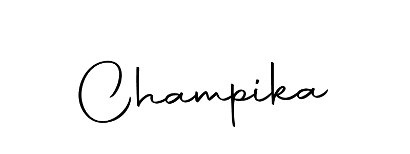 How to make Champika signature? Autography-DOLnW is a professional autograph style. Create handwritten signature for Champika name. Champika signature style 10 images and pictures png