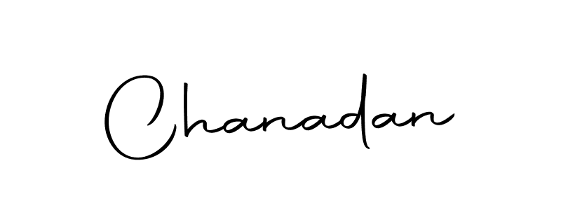 Design your own signature with our free online signature maker. With this signature software, you can create a handwritten (Autography-DOLnW) signature for name Chanadan. Chanadan signature style 10 images and pictures png